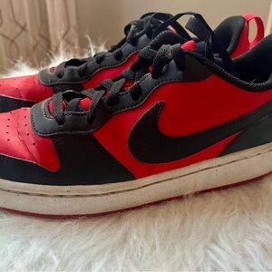 Nike Kids Black and Red Sneakers